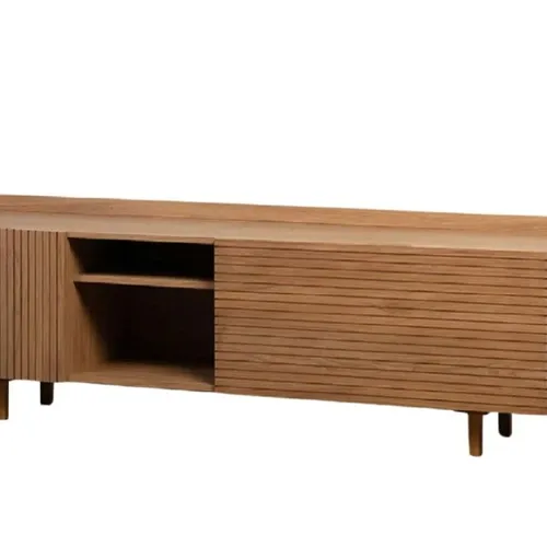 Rack PLISSE 1.60 m Madera en Madera natural - Muebles para TV, Uruguay | Finkel
