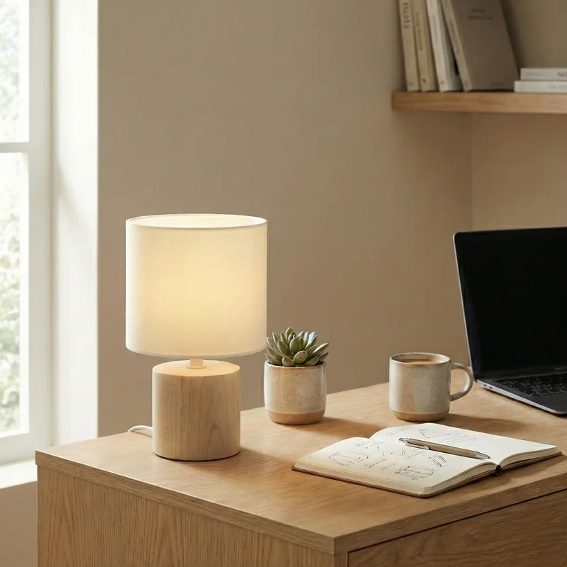 Lámpara de Mesa Nórdica Core en Madera natural - Lámparas de mesa, Uruguay | La Perla, vista 3