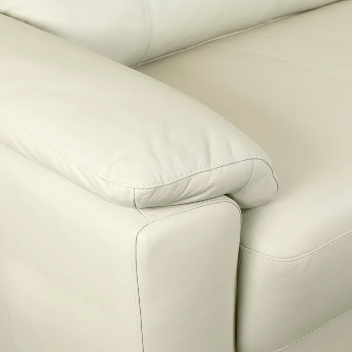 Sofa 3 Cuerpos Cuero-100-natural Natural-beige Venecia Crudo en Blanco - Sillones y sofás, Uruguay | Divino, vista 5