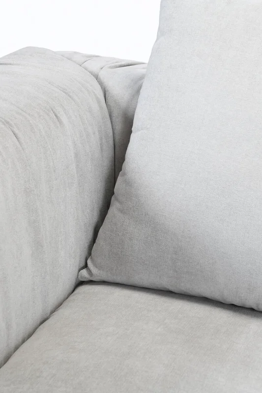 SOFA CORSO CHAISE DER 266X105X80CM (2PIEZAS) TELA GRIS CLARO - Sillones y sofás, Uruguay | Vinibel, vista 3