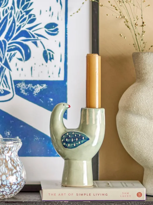 Candelabro Trudy azul - Decoración, Uruguay | Martinika Deco