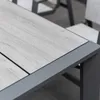 Mesa De Aluminio Para Jardín - Urbanite - 160x90 - Gris en Gris - Muebles para el exterior, Uruguay | Rústico Hogar, vista 4 de 5