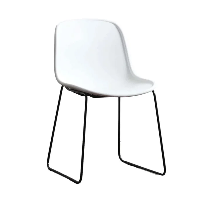 Silla De Comedor Pp-y-metal Blanco Laura en Blanco - Sillas, Uruguay | Divino, vista 2