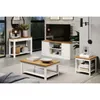 Mesa De Living Lateral - Arrime Madera Blanco Agata Bco/nat en Multicolor - Mesas de living, Uruguay | Divino, vista 3 de 3