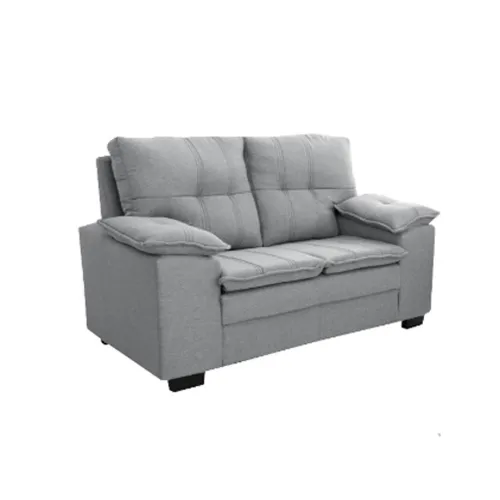 Juego De Living Sillón 2 Cuerpos Tapizado Tela Chenille en Gris - Sillones y sofás, Uruguay | Soy Hogar