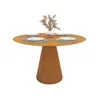 Mesa de Comedor Cone - Redonda - 120 - Roble en Beige - Mesas de comedor, Uruguay | NYR, vista 4 de 4