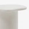 Mesa auxiliar Macarella - de cemento blanco 48 x 47 cm en Blanco - Mesas de arrimo, Uruguay | Kavehome, vista 4 de 6