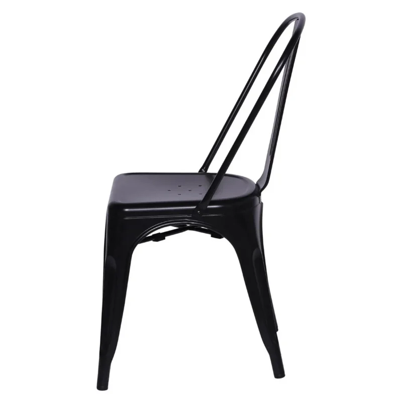Silla Metálica Tolix - Negro en Negro - Sillas, Uruguay | Ecowood, vista 4