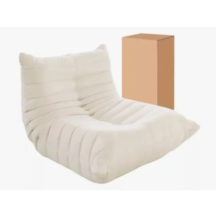 Sillon Lazy Sofa - Blanco en Blanco, Uruguay | La Cueva Muebles, vista 2
