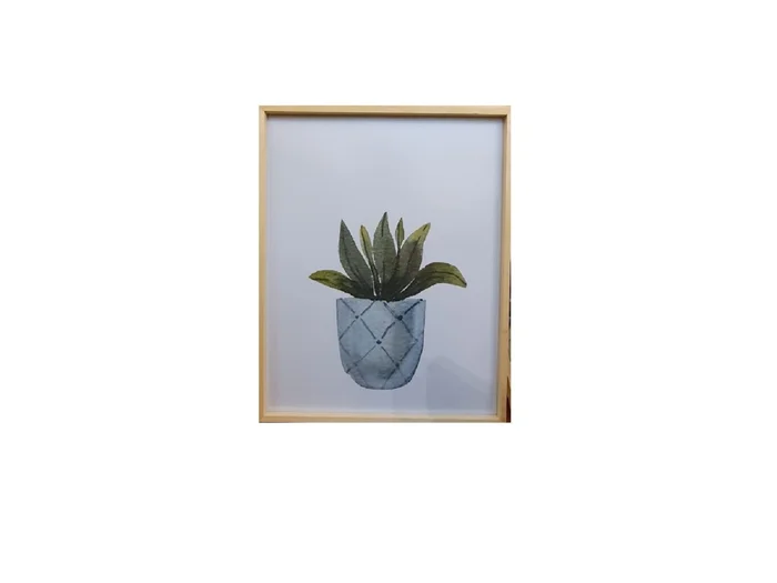 Marco Natural Flower Pot lll en Madera natural - Decoración de pared, Uruguay | Finkel