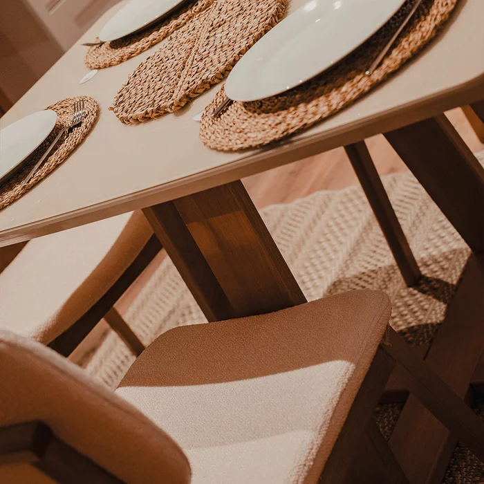 Mesa de Comedor Wood - Rectangular - Línea Nevada en Gris - Mesas de comedor, Uruguay | Ecowood, vista 5