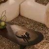 Mesa de centro Pirita de madera maciza de roble con - acabado negro, 146 x 56,5 cm FSC 100% en Marrón - Mesas de living, Uruguay | Kavehome, vista 3 de 8