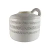 MACETA CERAMICA C/ASA ANILLOS 20X20X19CM BLANCO en Blanco - Macetas, Uruguay | Koz, vista 1 de 2