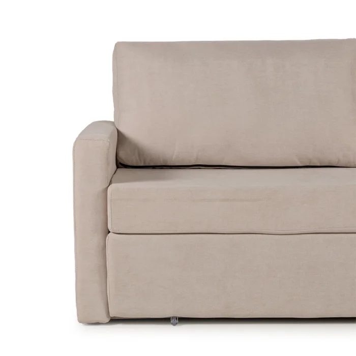 Sofá Cama Lucca - Tela Microfibra - Berlin 02 (Beige) en Beige - Sillones y sofás, Uruguay | Nyr, vista 3