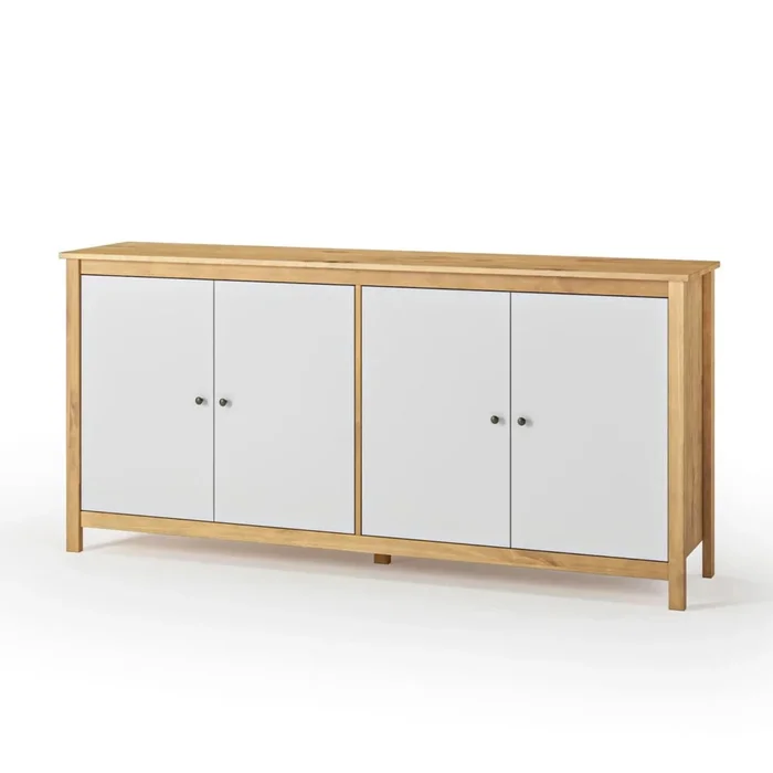Aparador Cómoda 4 Puertas - Línea Maden - Blanco en Blanco - Aparadores y recibidores, Uruguay | Ecowood, vista 2