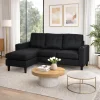 Sofá MILKA con Chaise Long Negro en Negro - Sillones y sofás, Uruguay | Soy Hogar, vista 3