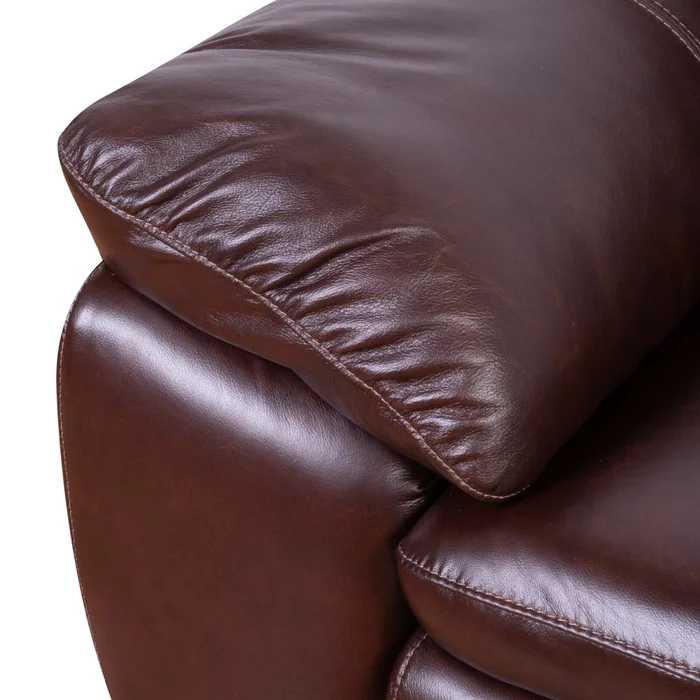 Sofá 2 Cuerpos Cuero-100-natural Marron New Focus Cognac en Marrón - Sillones y sofás, Uruguay | Divino, vista 6