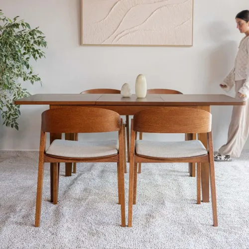 Mesa Toscana - 1,60 en Madera natural - Mesas de comedor, Uruguay | Fabrica Italiana