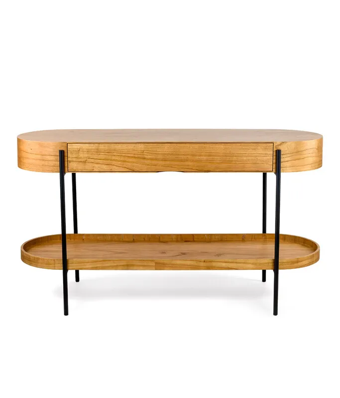 CONSOLA LUGO CINAMOMO NATURALE 140X48X76H CM en Madera natural - Aparadores y recibidores, Uruguay | Vinibel