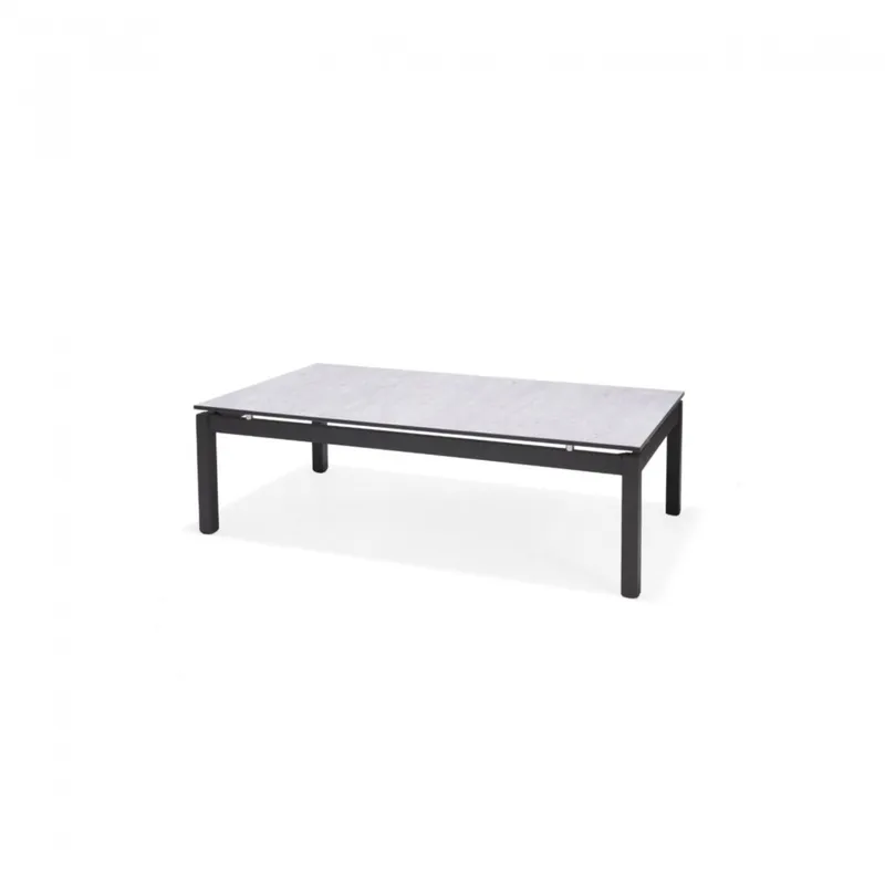 Mesa de centro rectangular de Aluminio - Ruby de 110x60cm en Gris - Muebles para el exterior, Uruguay | Rústico Hogar