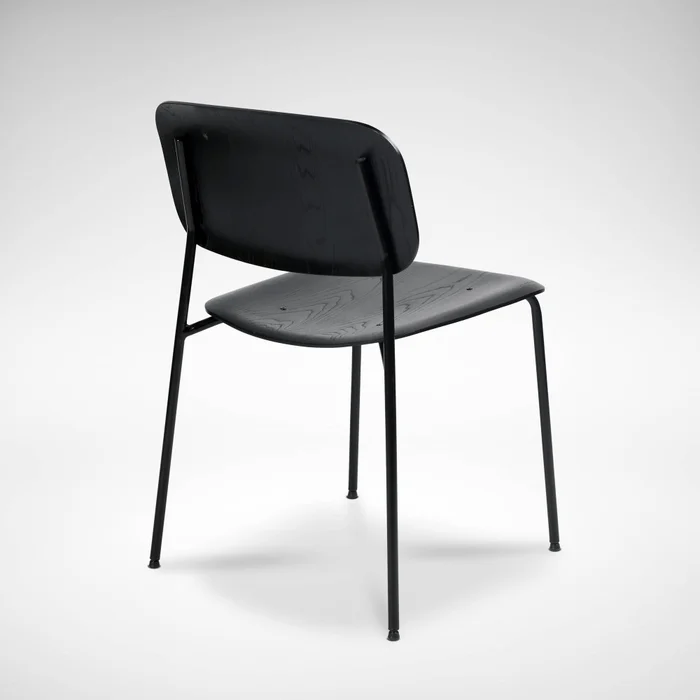Silla De Comedor Madera-y-metal Negro O´conor Ii en Negro - Sillas, Uruguay | Divino, vista 4