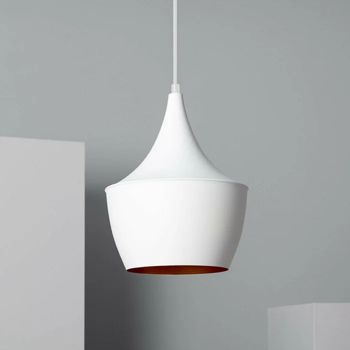 Luminaria Colgante Geisha 2 Blanca ø 20 cm en Blanco - Lámparas colgantes, Uruguay | Serlux, vista 2