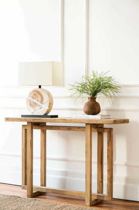 MESA DE ARRIMO / CONSOLA GEO - OLMO - 1.20 MTS en Madera natural - Bibliotecas, Uruguay | La Iberica, vista 6