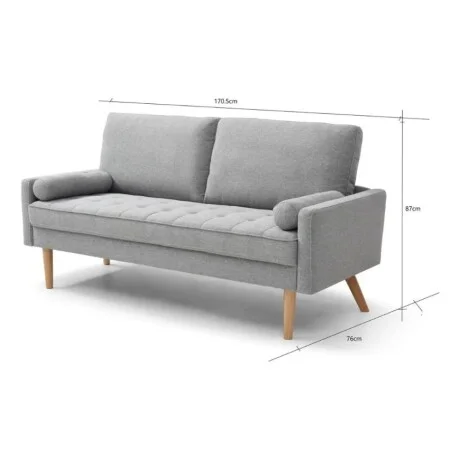 Sillón 3 Cuerpos Jazzy en Gris - Sillones y sofás, Uruguay | La Cueva Muebles, vista 10