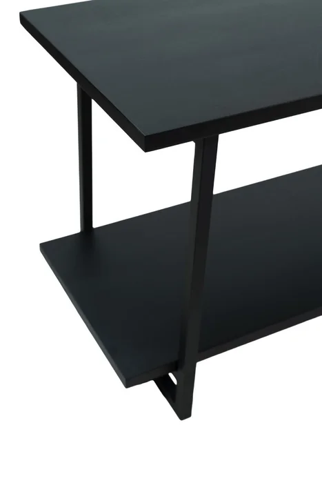 RACK ABRUZZO NEGRO 220X40X50H CM - Muebles para TV, Uruguay | Vinibel, vista 3