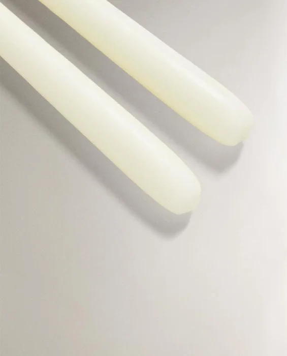 VELA DECORATIVA LARGA (PACK DE 2) en Blanco - Velas y Portavelas, Uruguay | Zara Home, vista 5