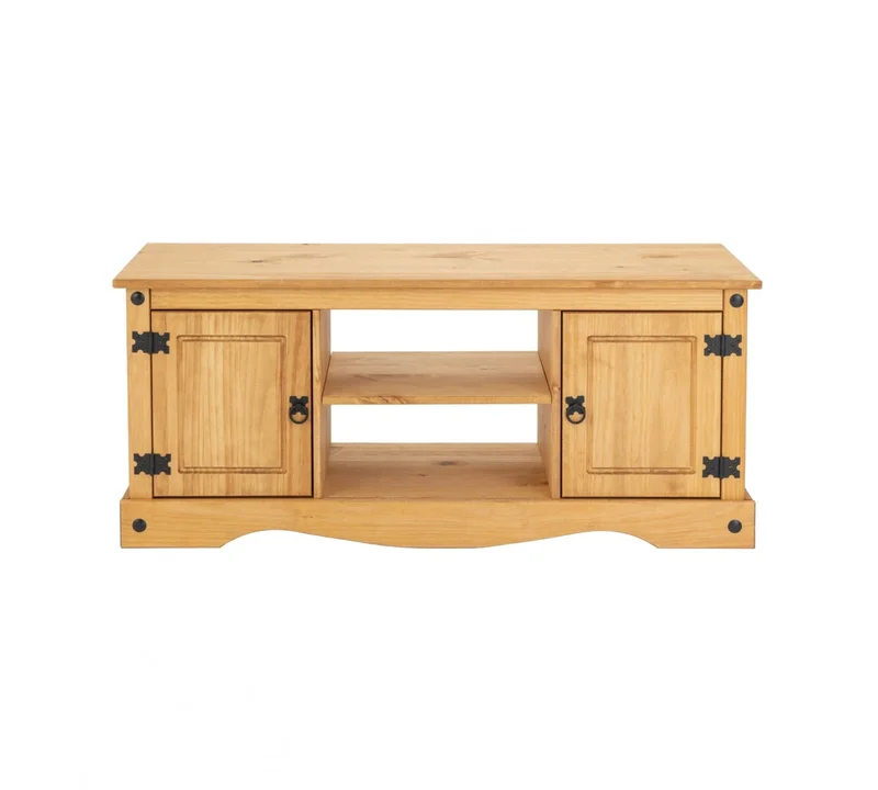 Rack 2 Puertas Línea Mexicana - Natural en Madera natural - Muebles para TV, Uruguay | Rústico Hogar, vista 3