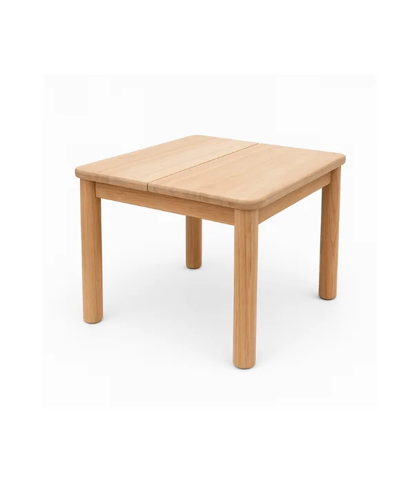 MESA LATERAL OUTDOOR LARA TEKA 50X50X50 en Madera natural - Muebles para el exterior, Uruguay | Más Infinito Casa