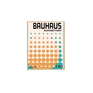 Cuadro Bauhaus Moldura Pinus 40 x 60 en Multicolor - Decoración de pared, Uruguay | Berna home