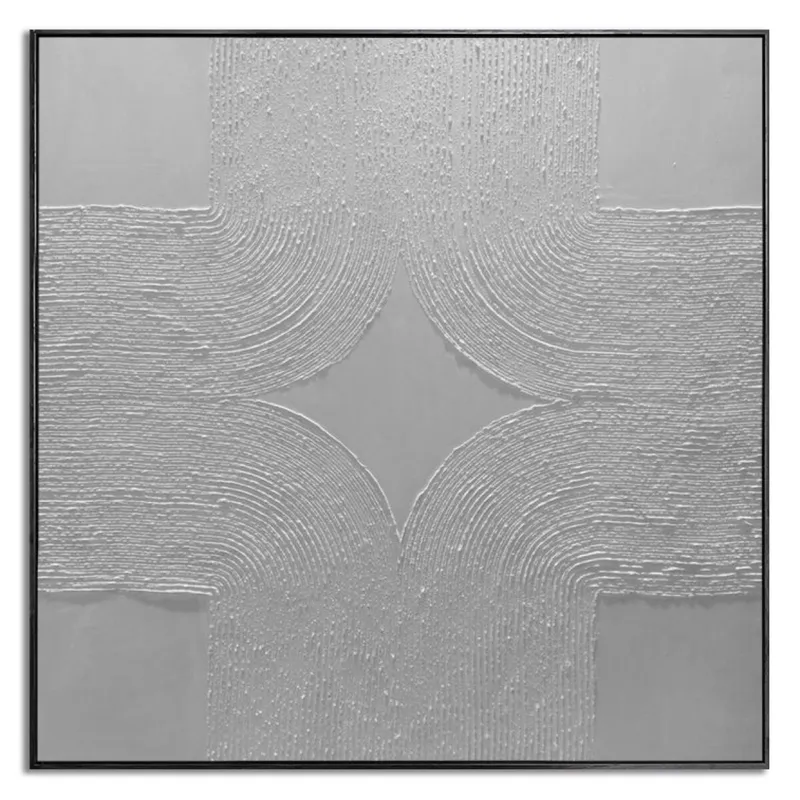 CUADRO CANVAS 80x80cm MARCO PINTURA FORMAS 1 - Decoración de pared, Uruguay | Decohogar