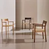 Silla Yalia de madera maciza de roble con acabado natural y asiento de cuerda FSC 100% en Marrón - Sillas, Uruguay | Kavehome, vista 3 de 10