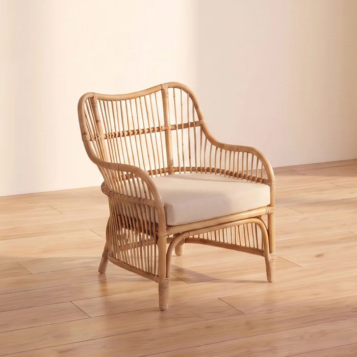 Butaca Rattan Natural-beige Kona Natural en Madera natural - Sillones y sofás, Uruguay | Divino