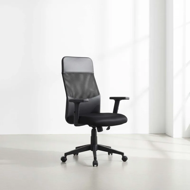 Asiento De Oficina Malla Negro D217 en Negro - Escritorios y sillas de escritorio, Uruguay | Divino