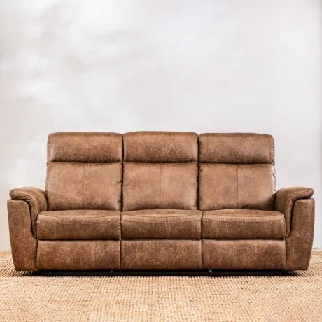 Sillón Reclinable Thomas 3 Cuerpos Choco - Chocolate en Marrón - Sillones y sofás, Uruguay | Aihaus