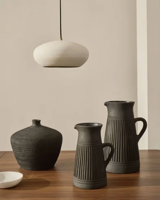 Lámpara de techo Inda de metal con acabado - blanco Ø 30 cm en Negro - Lámparas colgantes, Uruguay | Kavehome, vista 2