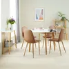 Mesa de comedor JEGIND Ø105 blanco/natural en Blanco/natural - Mesas de comedor, Uruguay | JYSK, vista 2 de 5