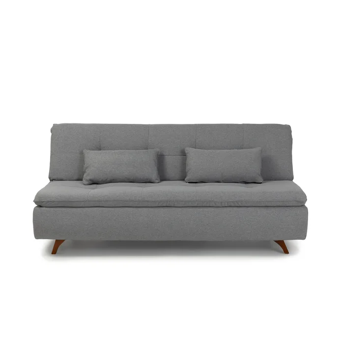 Sofá Cama Maira - Tela Rústica - 9910 (Lino Gris) en Gris - Sillones y sofás, Uruguay | NYR, vista 3