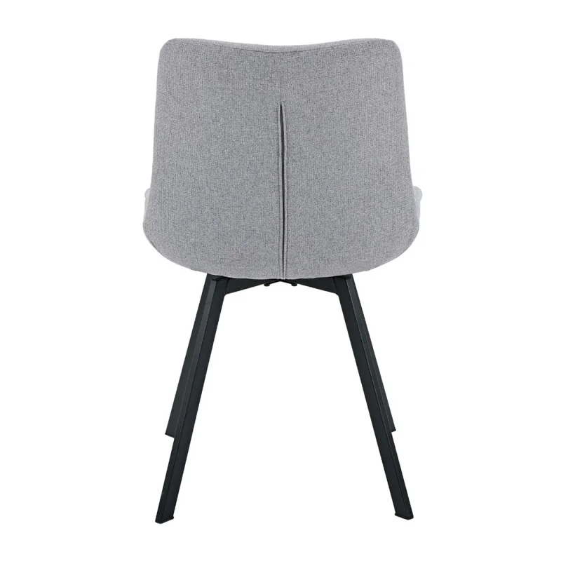 Silla Giratoria Telaio - Tela Rústica - W83 (Gris) en Gris - Butacas, banquetas y puffs, Uruguay | NYR, vista 3