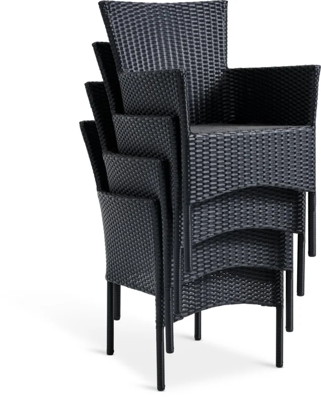 Silla apilable AIDT negro en Negro - Muebles para el exterior, Uruguay | JYSK, vista 5