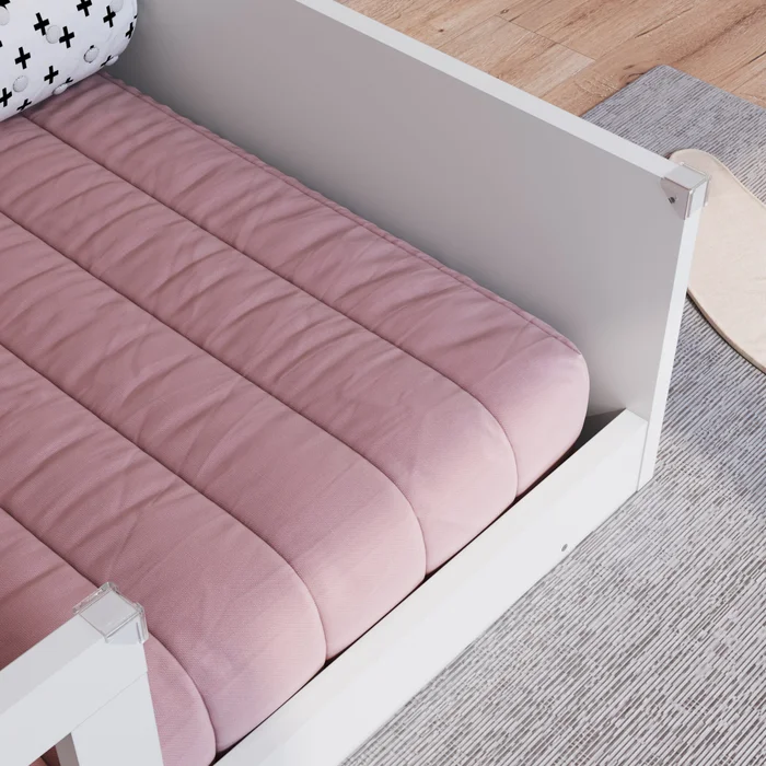 Cama Vika – Blanca en Blanco - Dormitorio, Uruguay | RM Muebles y Deco, vista 4