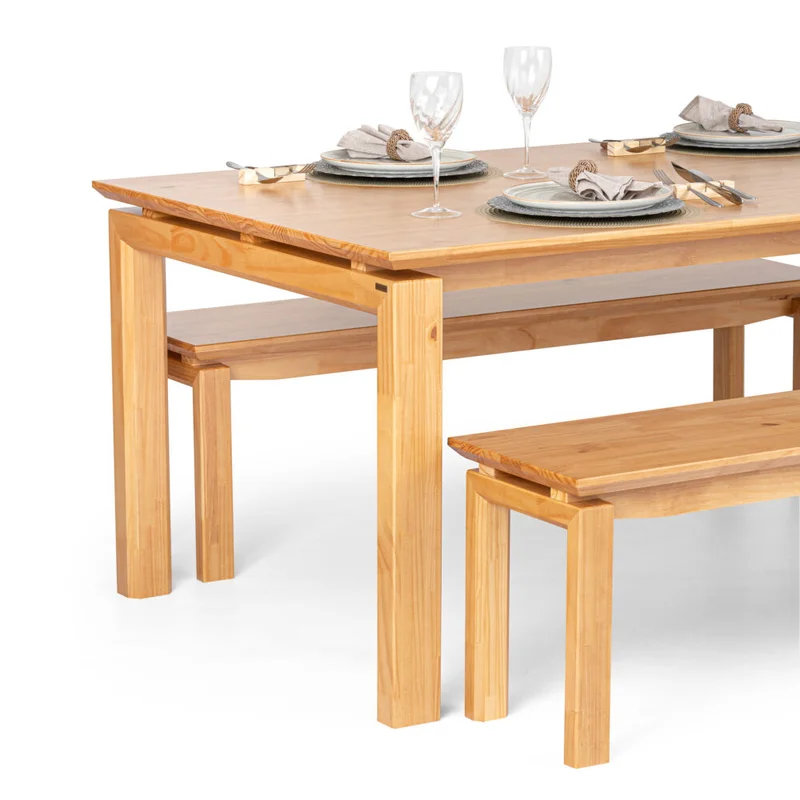Mesa de Comedor Piazza 1,80mt en Madera natural - Mesas de comedor, Uruguay | Casa Brava, vista 5