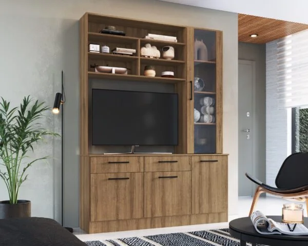Modular Cali en Madera natural - Muebles para TV, Uruguay | Palermo Casa Deco, vista 3