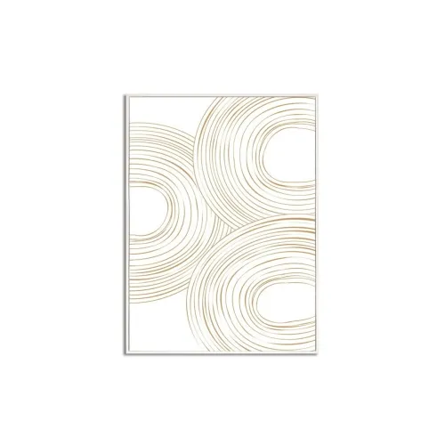 CUADRO CANVAS 30x40cm MARCO FIGURAS BEIGE 1 en Beige - Decoración de pared, Uruguay | Koz