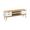 Rack Línea Praga - Roble/Blanco en Multicolor - Muebles para TV, Uruguay | Ecowood, vista 2 de 6