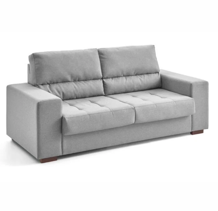 SOFA 2 CUERPOS - TELA GRIS CLARO en Gris - Sillones y sofás, Uruguay | Champagne Home