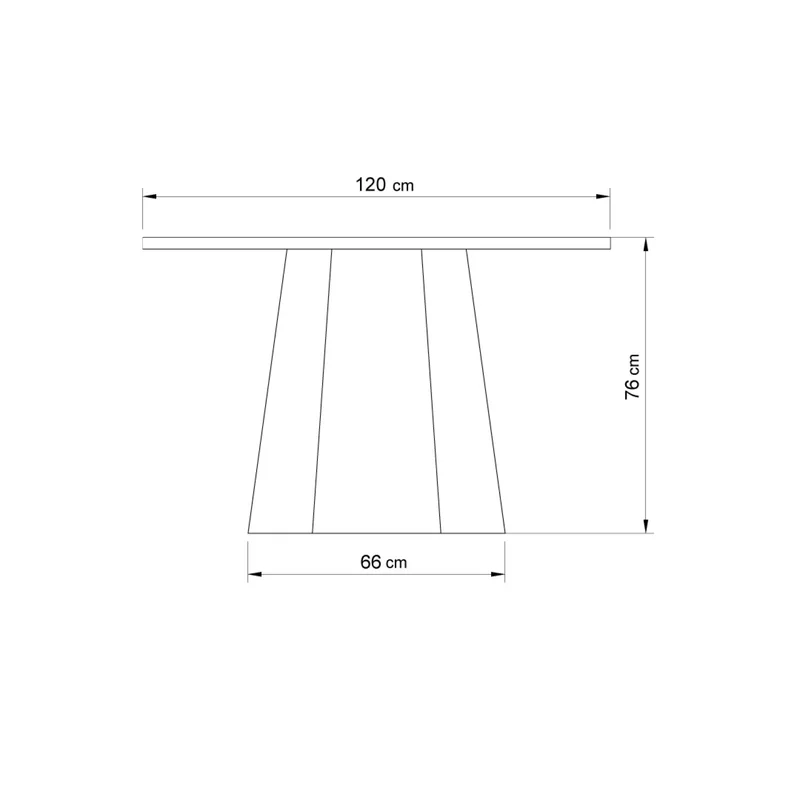 Mesa Polo - 120cm en Madera natural - Mesas de living, Uruguay | Walnut, vista 5